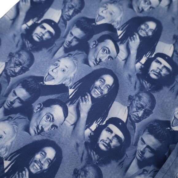 Vintage Y2k Alberto Bandit Allover Icon Print Button Down Shirt - Picture 5 of 8